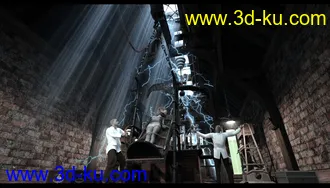 3D打印模型Frankenstein Laboratory的图片