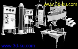 3D打印模型Frankenstein Laboratory的图片