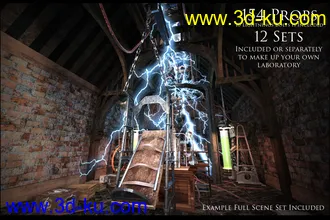 3D打印模型Frankenstein Laboratory的图片