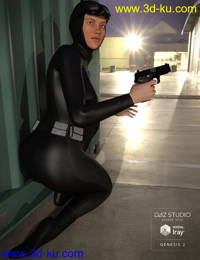 Freediver and Accessories for Genesis 2 Female(s)模型的图片8