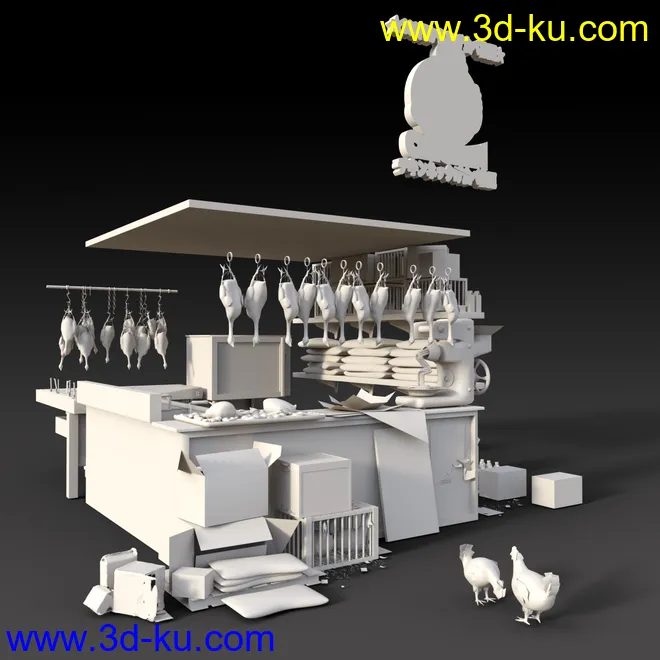 Fried Chicken Store模型的图片12