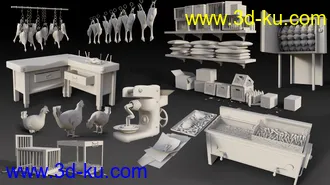 3D打印模型Fried Chicken Store的图片