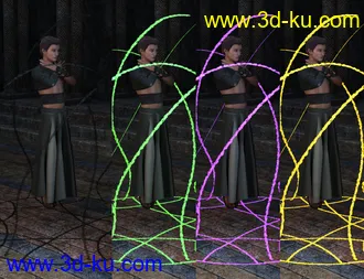 FSL Rigged and Morphing Binding Magics Iray模型的图片7