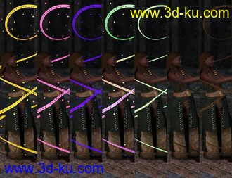 FSL Rigged and Morphing Binding Magics Iray模型的图片29