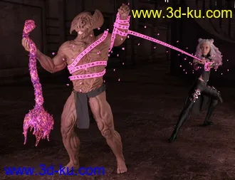 FSL Rigged and Morphing Binding Magics Iray模型的图片32