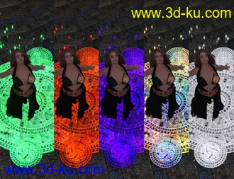FSL Rigged and Morphing Supreme Magics Iray模型的图片15