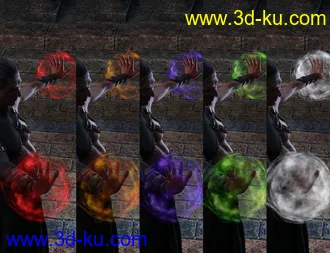FSL Rigged and Morphing Supreme Magics Iray模型的图片41