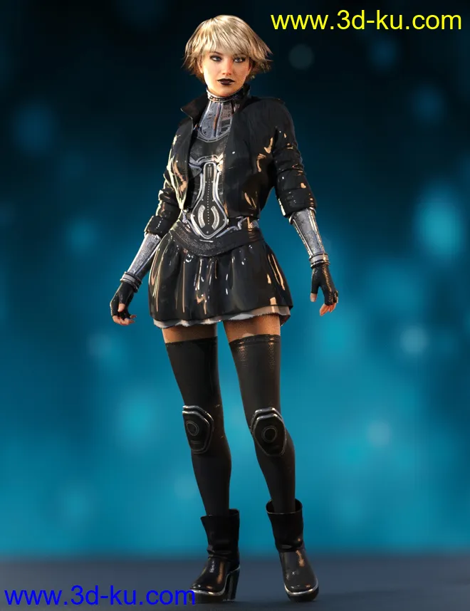 Fury Outfit for Genesis 8 Female(s)模型的图片4