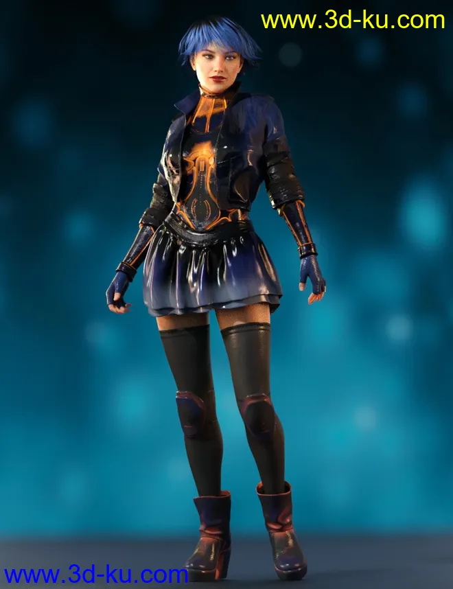Fury Outfit for Genesis 8 Female(s)模型的图片6