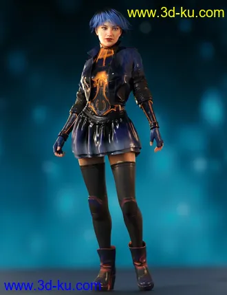 3D打印模型Fury Outfit for Genesis 8 Female(s)的图片