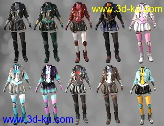 3D打印模型Fury Outfit for Genesis 8 Female(s)的图片