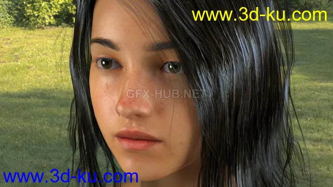 Ganika Skin Textures For G8 Female模型的图片1