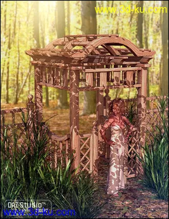 3D打印模型Garden Escape Arbor Gate的图片
