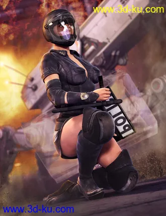 3D打印模型GCop for Genesis 2 Female(s)的图片