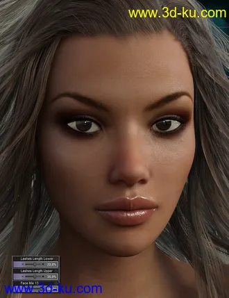 3D打印模型Genesis 3 Female Head Morph Resource Kit 3的图片