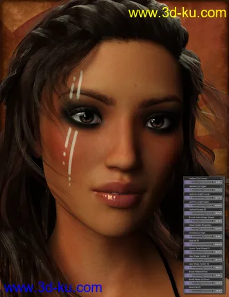 3D打印模型Genesis 3 Female Head Morph Resource Kit 3的图片
