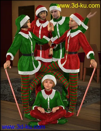 3D打印模型Ginger Snap Outfit for Genesis 2的图片