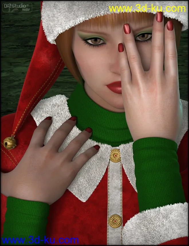 Ginger Snap Outfit for Genesis 2模型的图片3