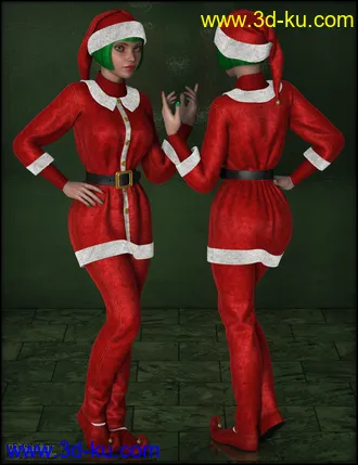 3D打印模型Ginger Snap Outfit for Genesis 2的图片