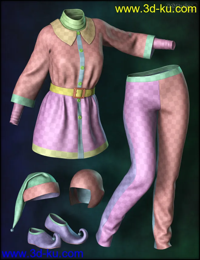 Ginger Snap Outfit for Genesis 2模型的图片7
