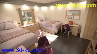 3D打印模型Girls Dorm Room的图片