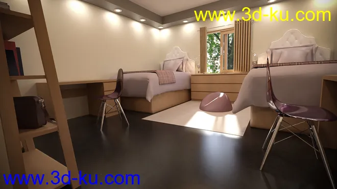 Girls Dorm Room模型的图片2