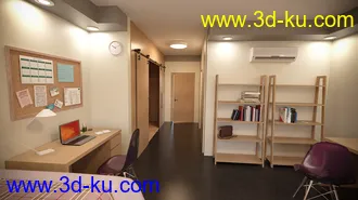 3D打印模型Girls Dorm Room的图片