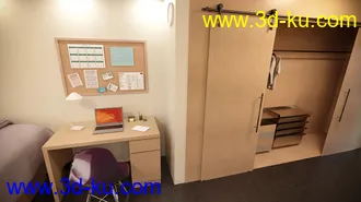 3D打印模型Girls Dorm Room的图片