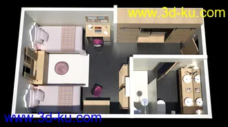 3D打印模型Girls Dorm Room的图片