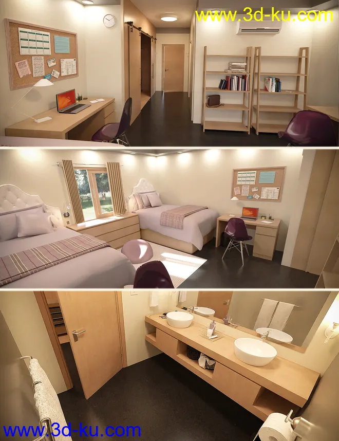 Girls Dorm Room模型的图片12
