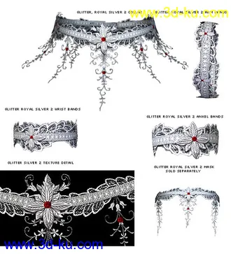 3D打印模型Glitter Fantasy for the Fantasy Collar的图片