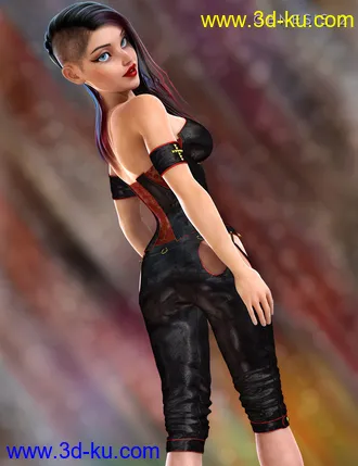 3D打印模型Goth Rider for Genesis 2 Female(s)的图片
