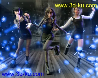 3D打印模型Gothic Girl Outfit for Helena and Genesis 8 Females的图片