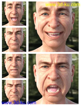 3D打印模型GRAMPS Expressions for Floyd 8的图片