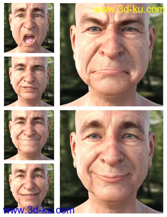 3D打印模型GRAMPS Expressions for Floyd 8的图片