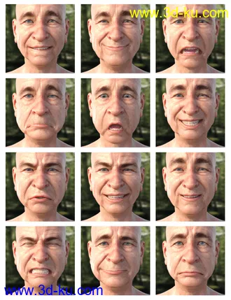 3D打印模型GRAMPS Expressions for Floyd 8的图片