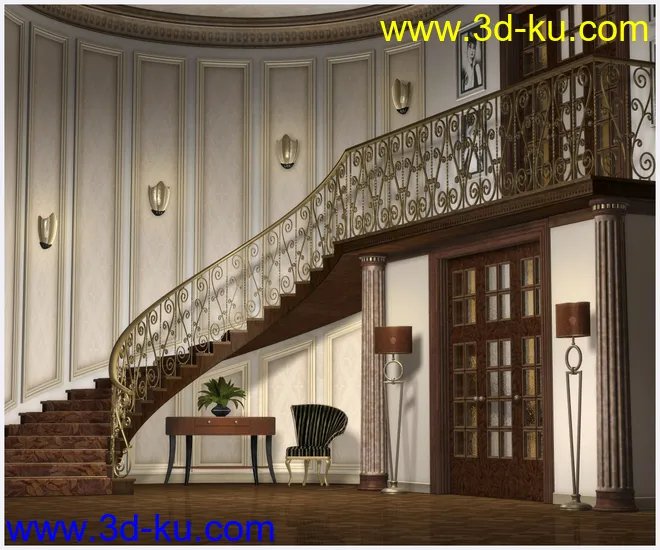 Grand Foyer Corner模型的图片1