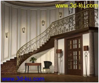 3D打印模型Grand Foyer Corner的图片
