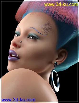 3D打印模型Graphic Brows Look for Genesis 8 Female(s)的图片