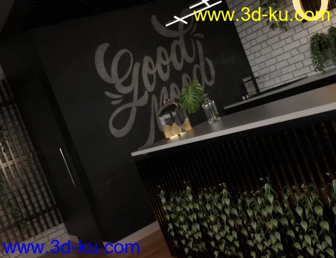Green Coffee Shop模型的图片6