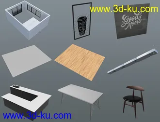 3D打印模型Green Coffee Shop的图片