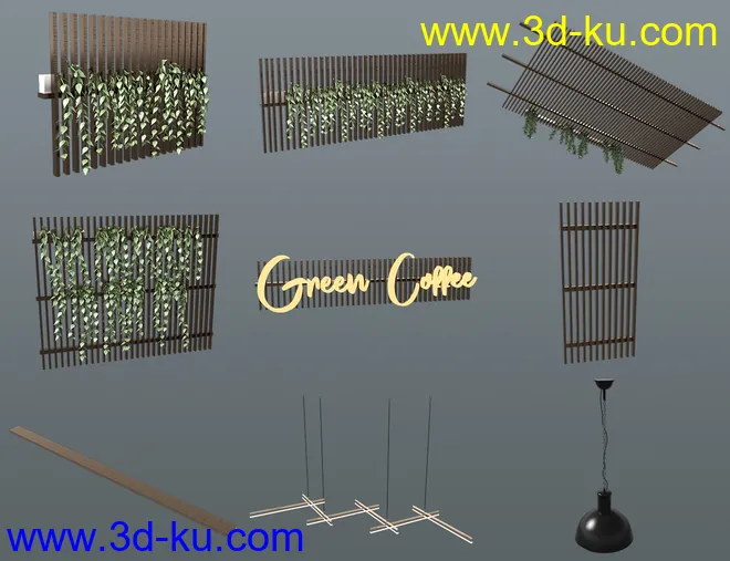 Green Coffee Shop模型的图片13