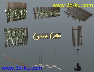 3D打印模型Green Coffee Shop的图片