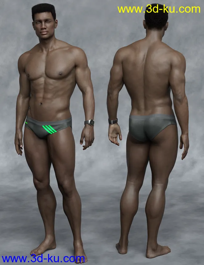 Gregory HD for Genesis 8 Male模型的图片6