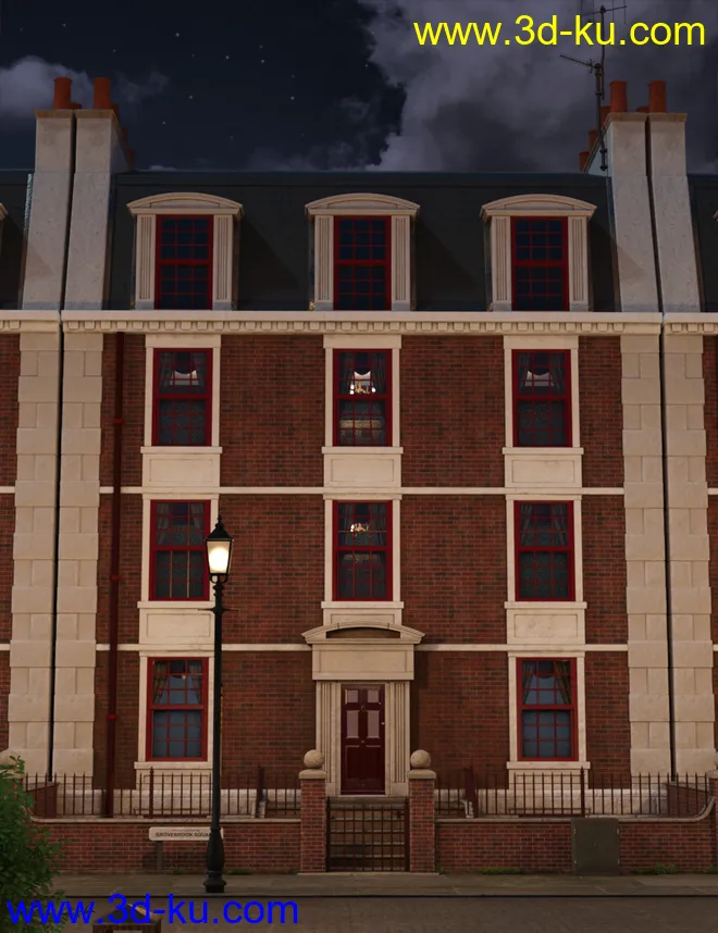 Grovebrook House Textures and Interior模型的图片3