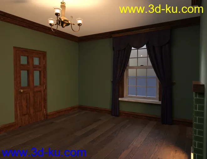 Grovebrook House Textures and Interior模型的图片7