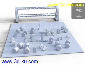 3D打印模型Grunge Gym Props的图片