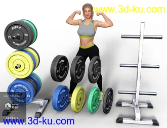 3D打印模型Grunge Gym Props的图片