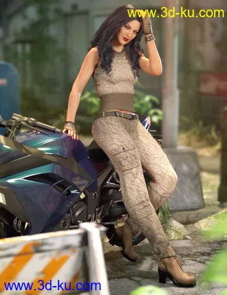 3D打印模型Gunnhildur Outfit for Genesis 8 Females的图片