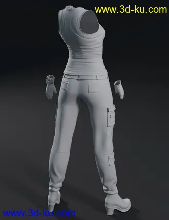3D打印模型Gunnhildur Outfit for Genesis 8 Females的图片
